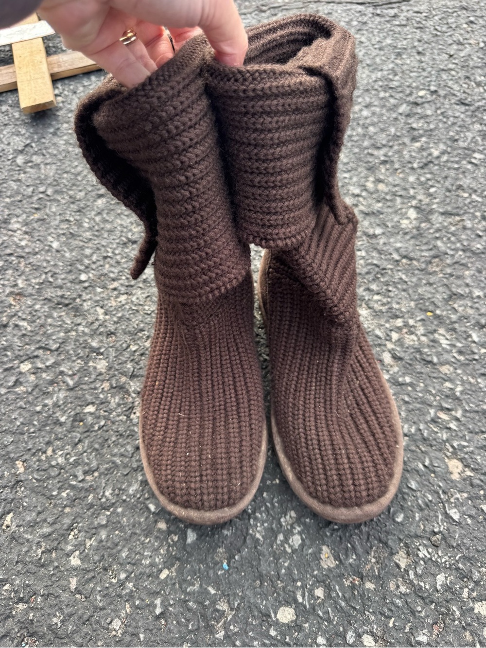 Ugg Cozy Knit Boot - Brown